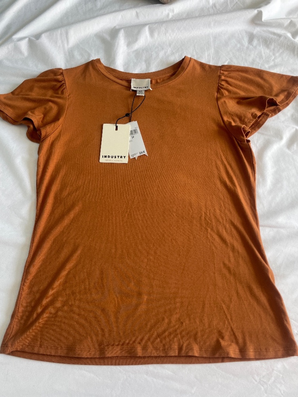 Industry republic clothing t shirt size small tan